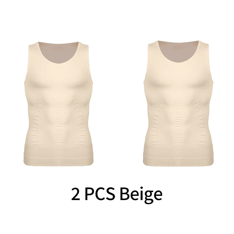 Men Compression Vest Sleeveless Shapewear