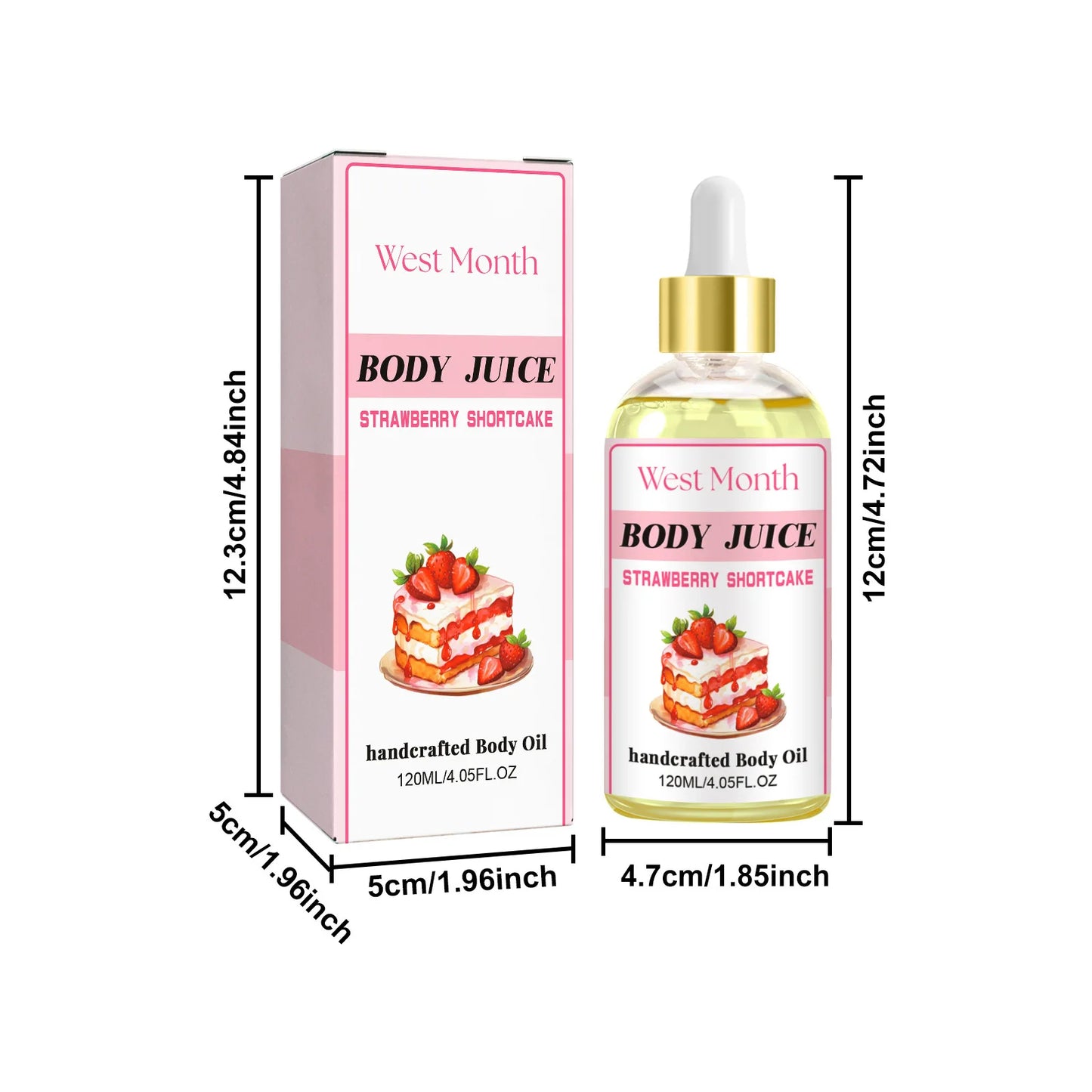 Strawberry Serum Body Drops Moisturizer