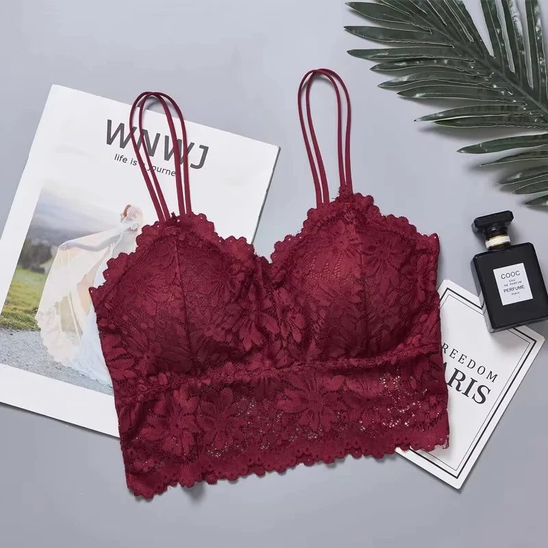 4pcs Women Sexy Lace Bra & Panty Set