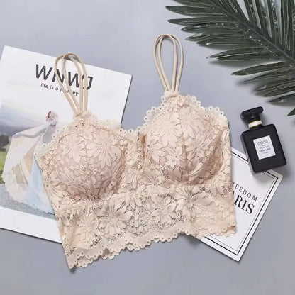 4pcs Women Sexy Lace Bra & Panty Set