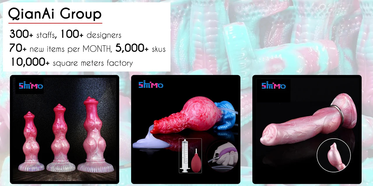 Squirting Horse Dildo Anal Plug With Vein