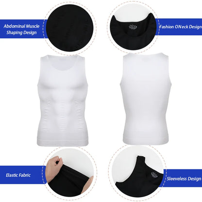 Men Compression Vest Sleeveless Shapewear
