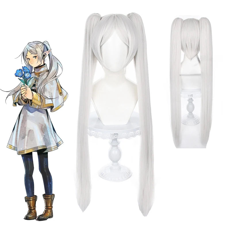 Frieren Cosplay Costume Wig Shoes