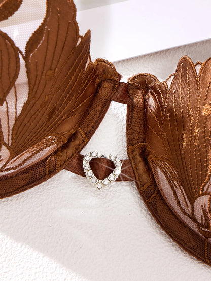 Sexy Embroidered Print Pajama Set