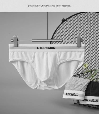 Summer Single Layer Men Briefs Low Rise Slim Fit