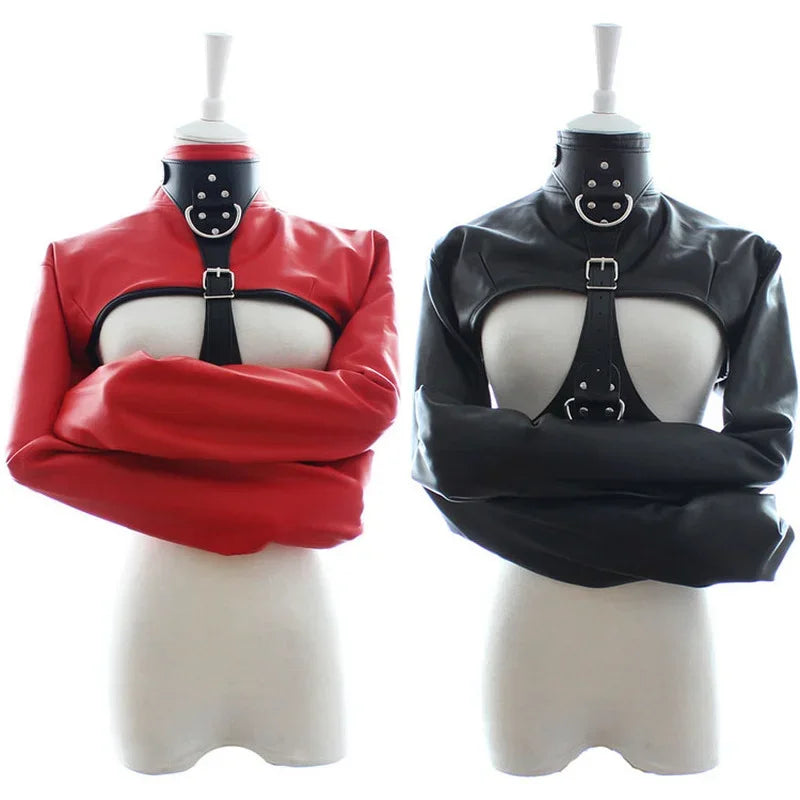 PU Leather BDSM Adjustable  Harness Body Bondage