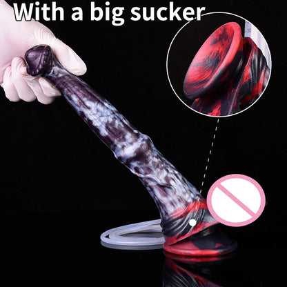 Squirting Horse Dildo Anal Plug With Vein