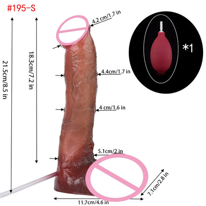 Silicone Thick Ejaculation Realistic Dildo