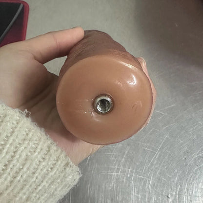 Strapon Button Strap Cage With Large Real Dildo