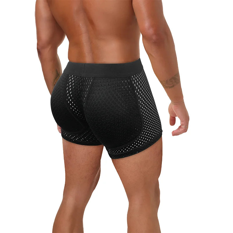 Men's Sexy Boxer Breathable Mesh Underwear