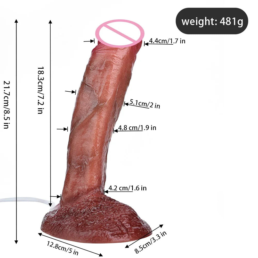 Silicone Thick Ejaculation Realistic Dildo