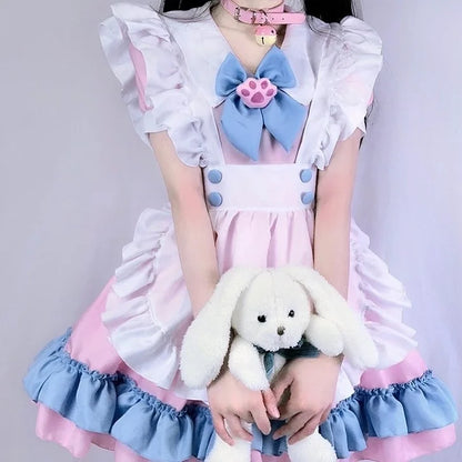 Lolita Dress Maid Dress Plus Size Skirt Cute Big Bow Girl Dress Cosplay Costumes Boys Clothing Party Suit Ladies Dress Cat Paw