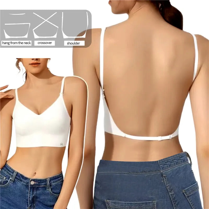Women Invisible  Backless Bra Sexy Lingerie