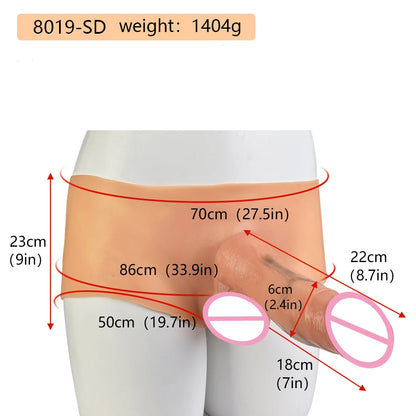 Silicone panties With Realistic  Dildo