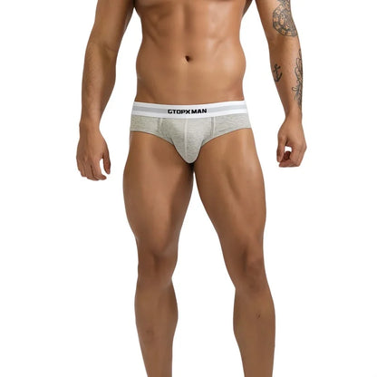 Summer Single Layer Men Briefs Low Rise Slim Fit