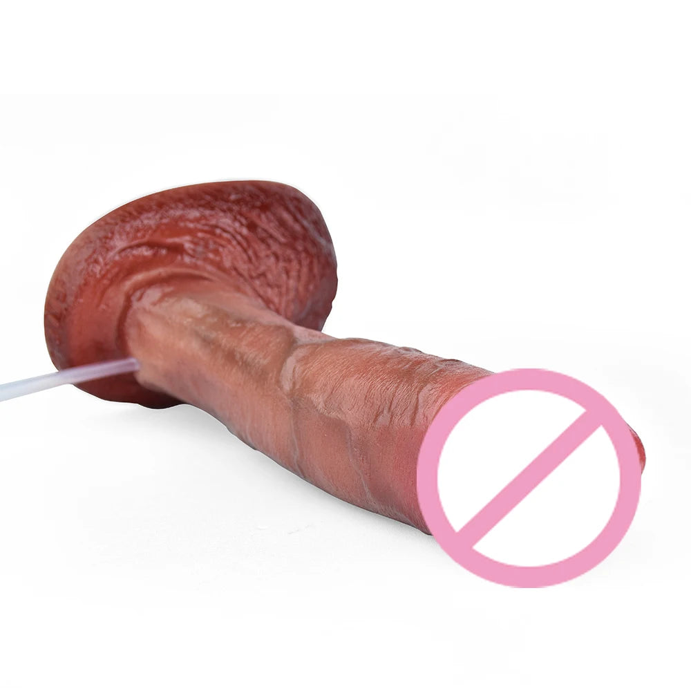 Silicone Thick Ejaculation Realistic Dildo