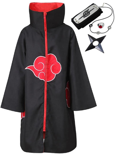 Long Black Cosplay Robe (S-4XL)