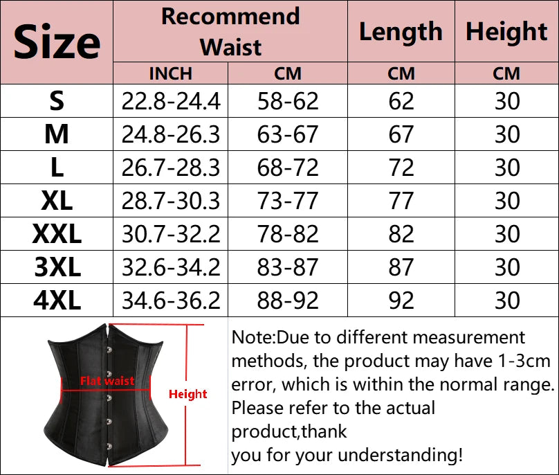 Satin Underbust Corset Bustier