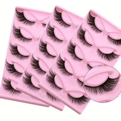 15Pairs 3-Pack Cat Eye Lashes