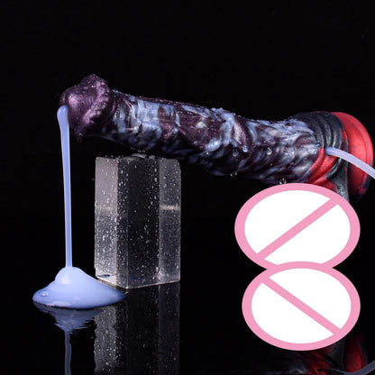 Squirting Horse Dildo Anal Plug With Vein