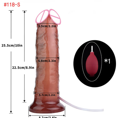 Silicone Thick Ejaculation Realistic Dildo