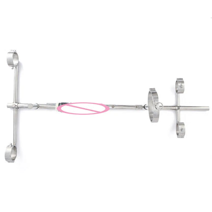 Stainless Steel Bar Spreader with Dildo Collar