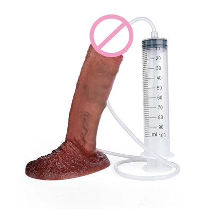 Silicone Thick Ejaculation Realistic Dildo