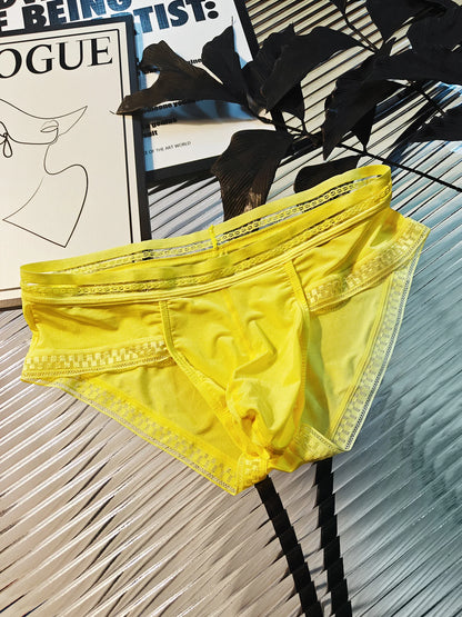 Men's Ice Silk Boxer Breathable Sexy Thong underwear