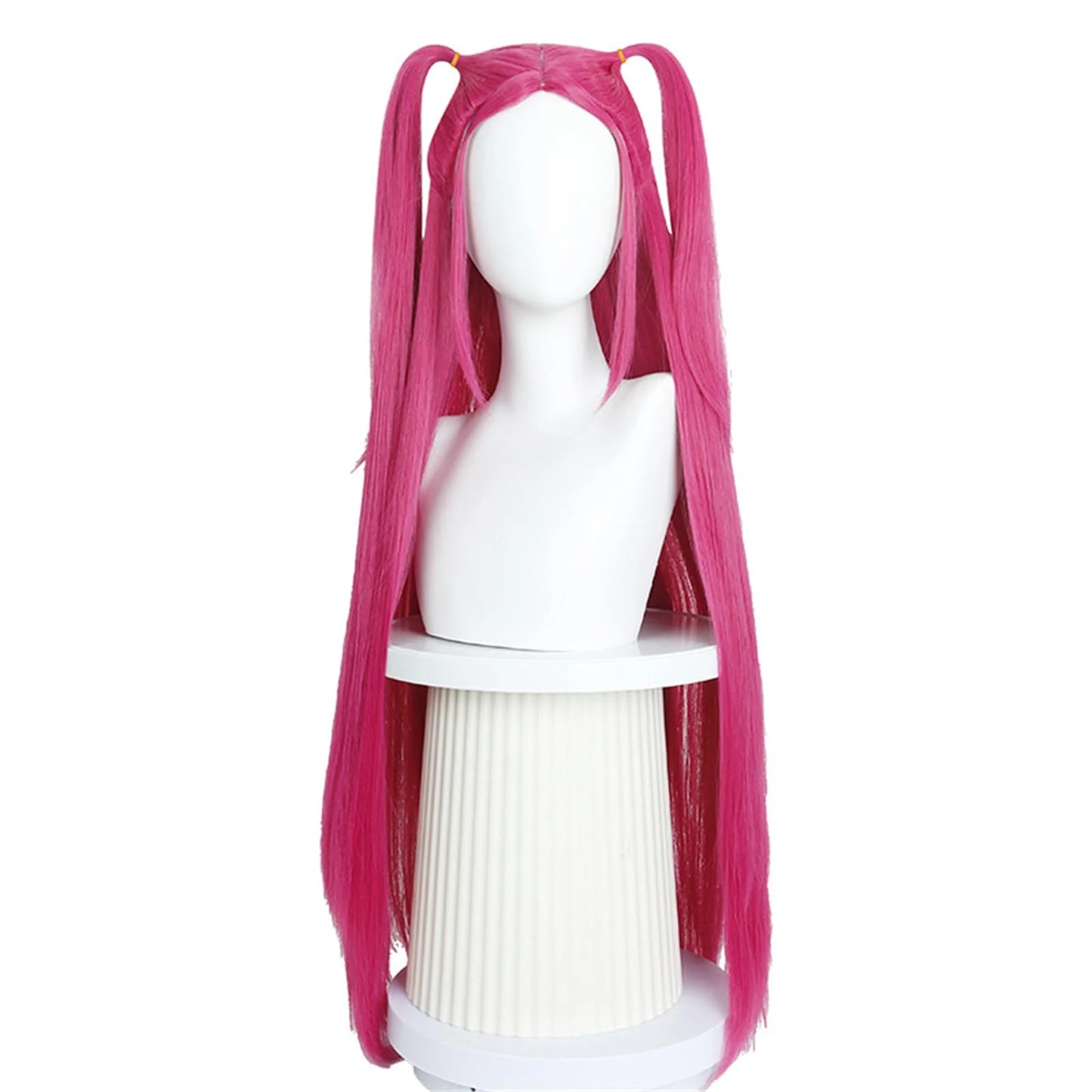 Rose Red Long Hair Synthetic Wig