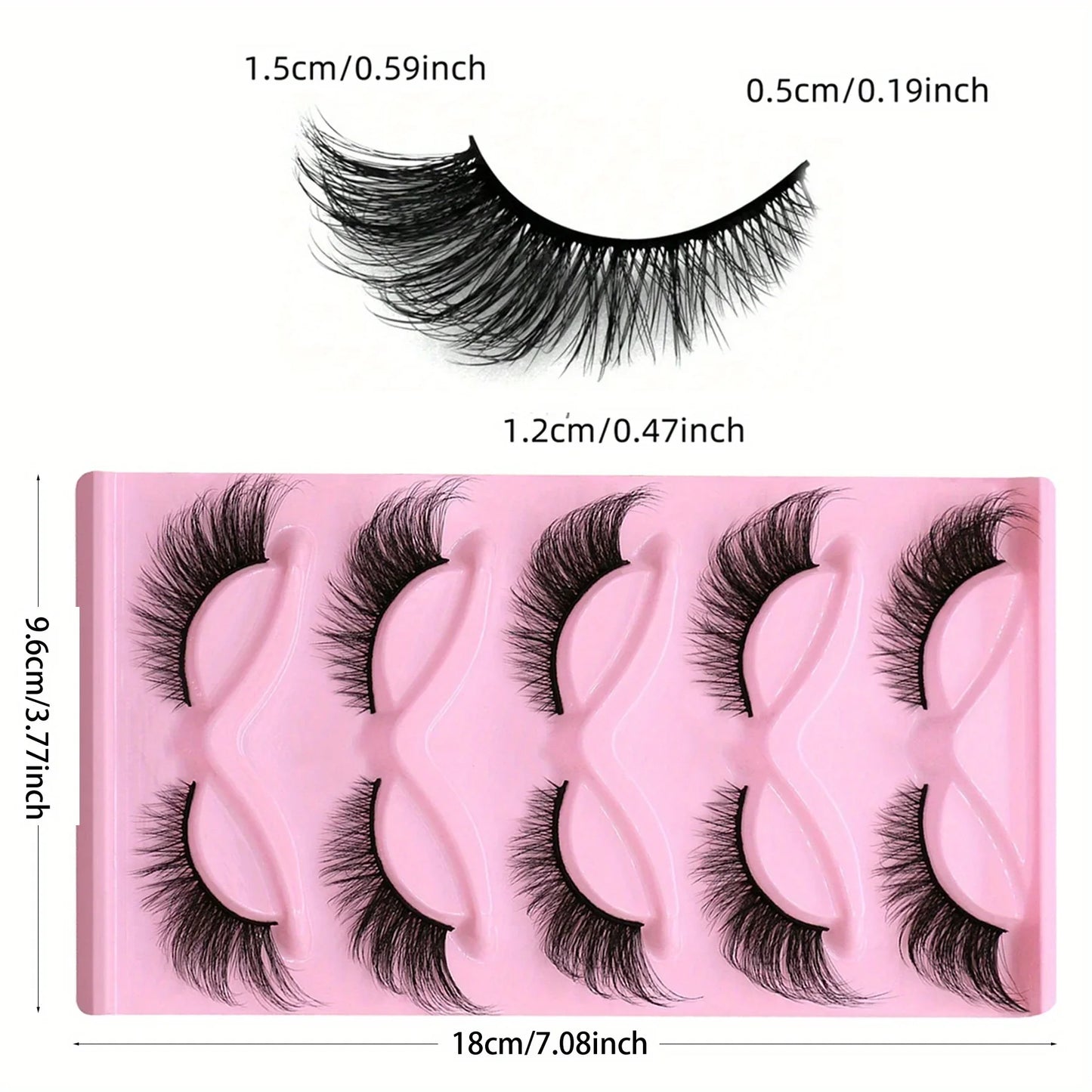15Pairs 3-Pack Cat Eye Lashes
