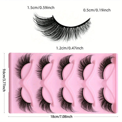 15Pairs 3-Pack Cat Eye Lashes