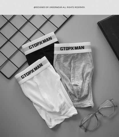 Summer Single Layer Men Briefs Low Rise Slim Fit