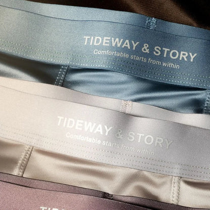 4PCS Men's Ice Silk High-End Boxers