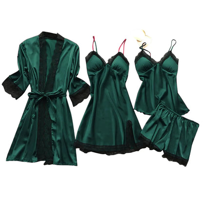 Sexy  Lingerie Dress Robe Sleepwear Pajamas Set