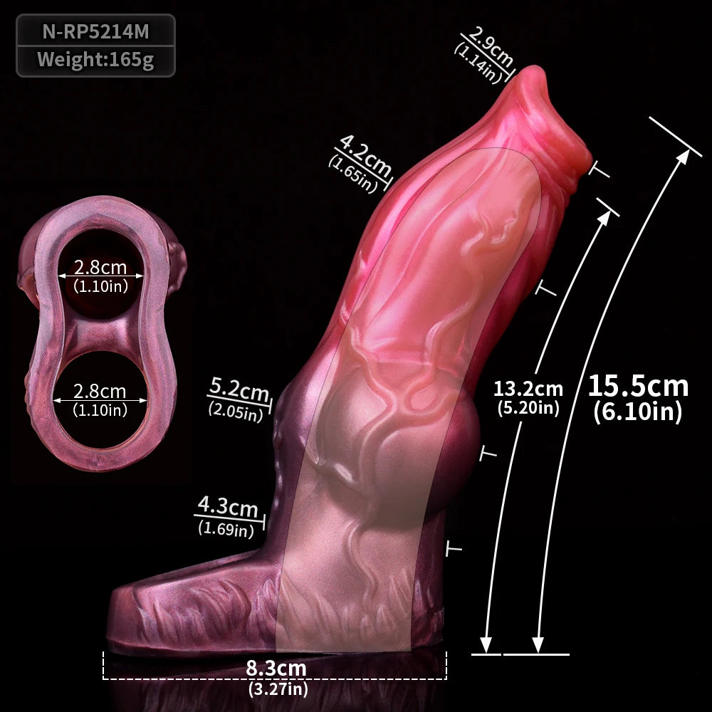 Dog Knot Penis Sleeve Cock Enlargement