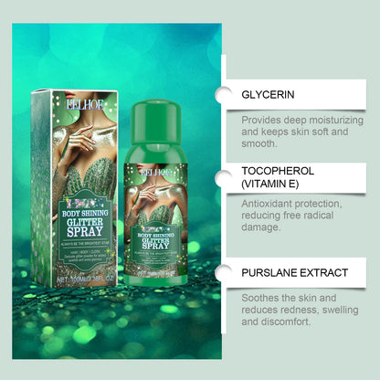 High Gloss Glitter Powder Spray Body Shimmer