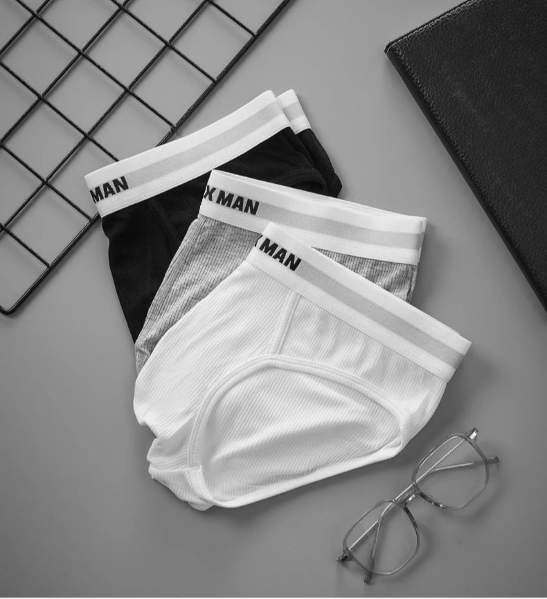 Summer Single Layer Men Briefs Low Rise Slim Fit