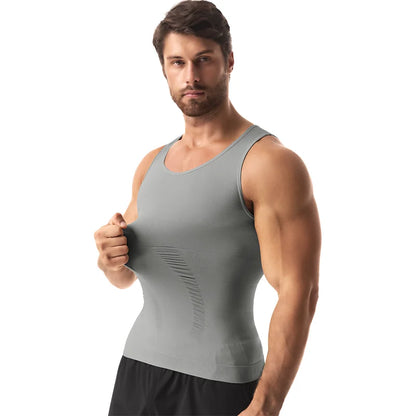 Men Compression Vest Sleeveless Shapewear