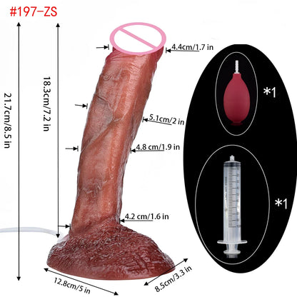 Silicone Thick Ejaculation Realistic Dildo
