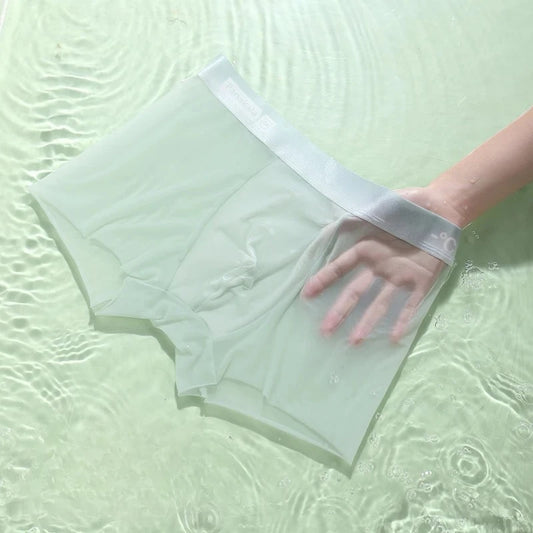 Ice Silk Men's Sports Shorts Boxer Underwear