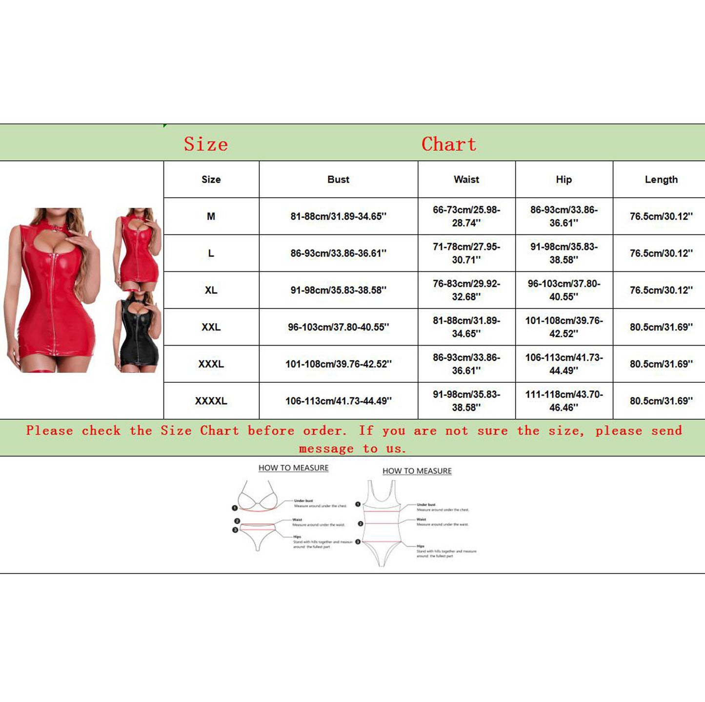 Sexy Wet look PVC Dress (M-4XL)