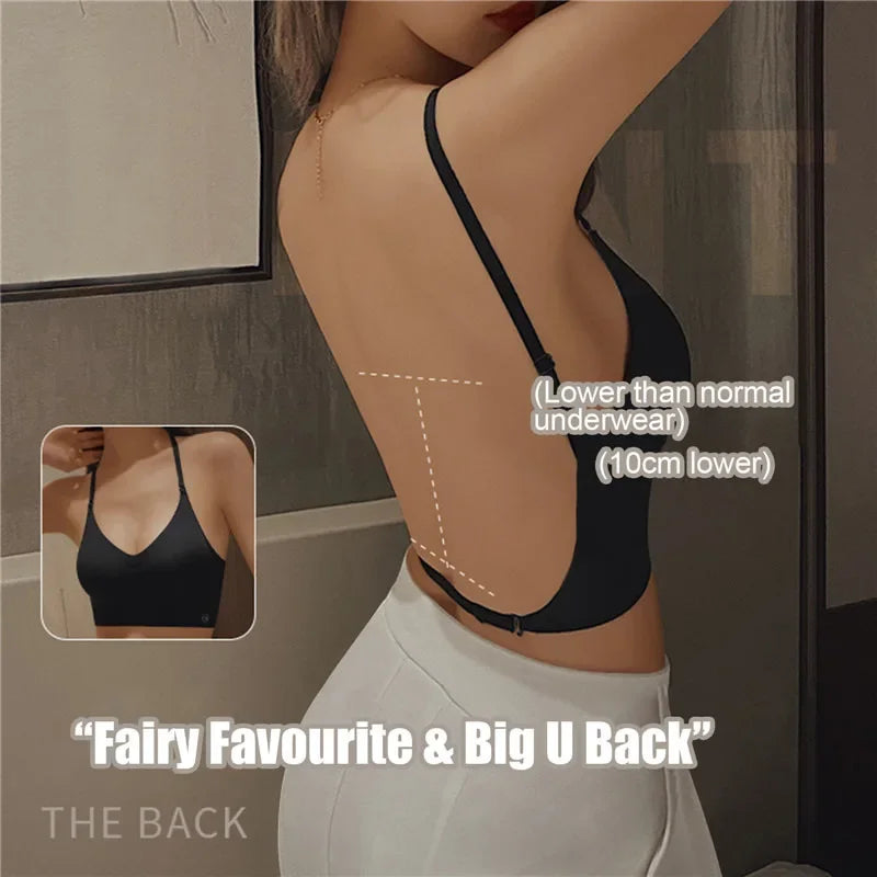 Women Invisible  Backless Bra Sexy Lingerie