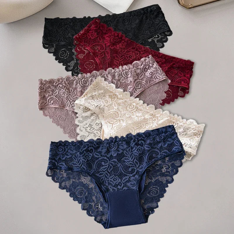 5PCS/Set Women's Lace Briefs
