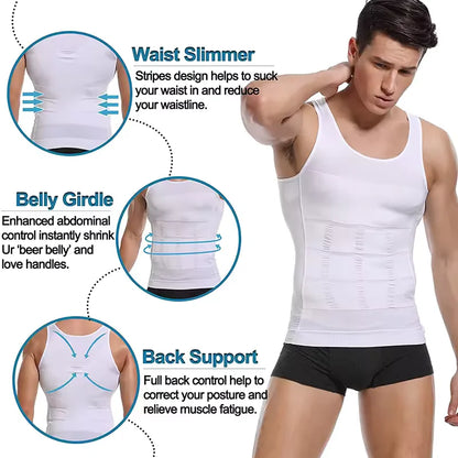 Men Compression Vest Sleeveless Shapewear