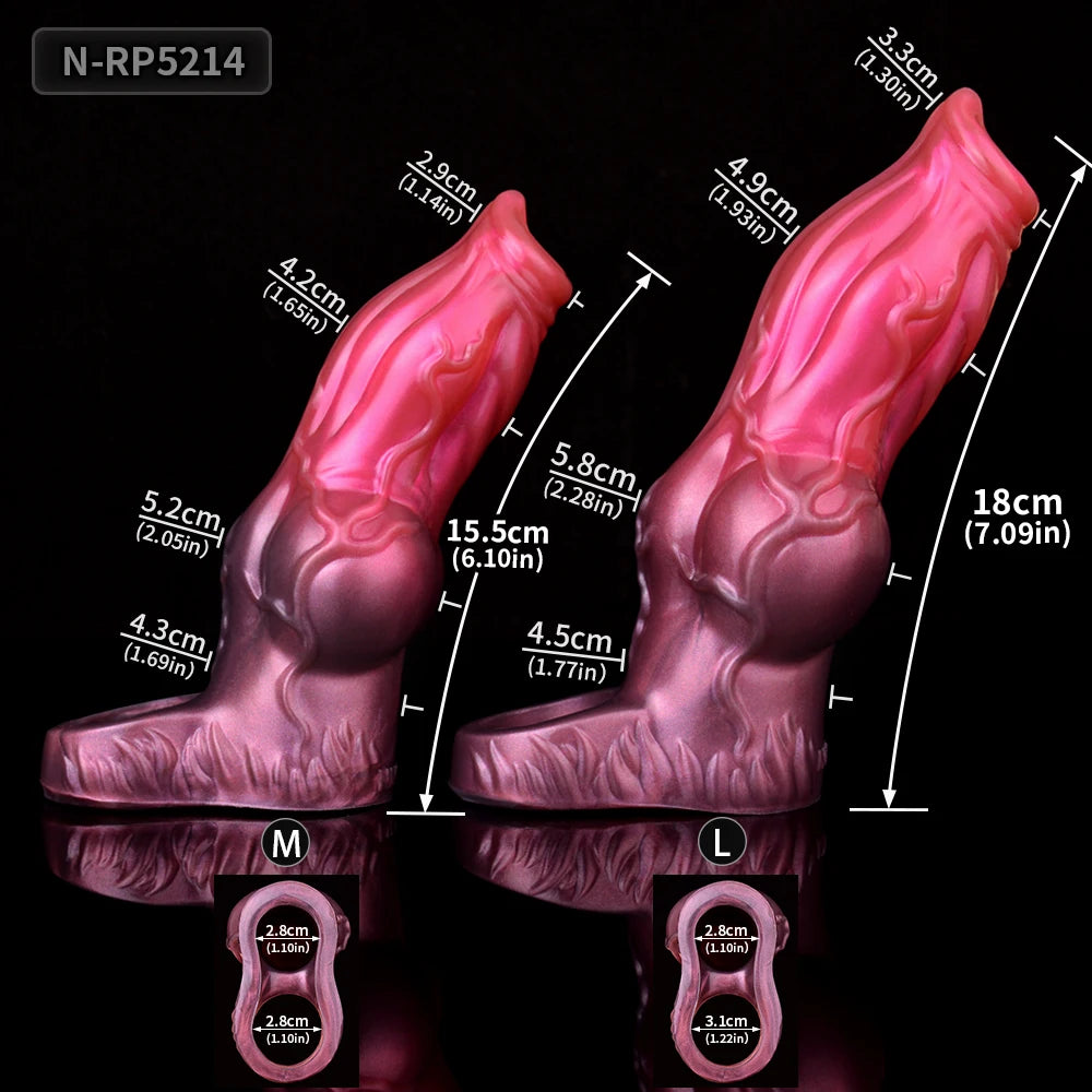 Dog Knot Penis Sleeve Cock Enlargement