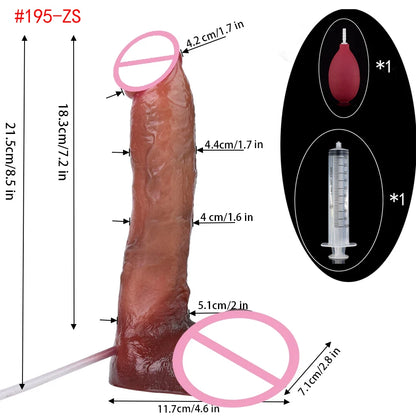 Silicone Thick Ejaculation Realistic Dildo
