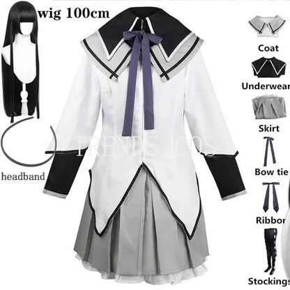 Anime Akemi Homura Cosplay Costume