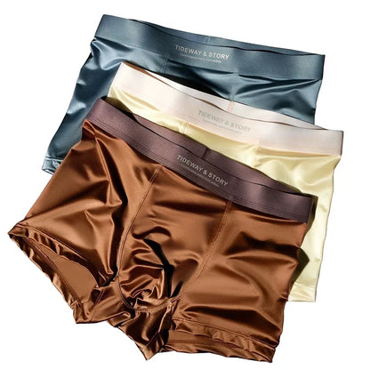 4PCS Men's Ice Silk High-End Boxers