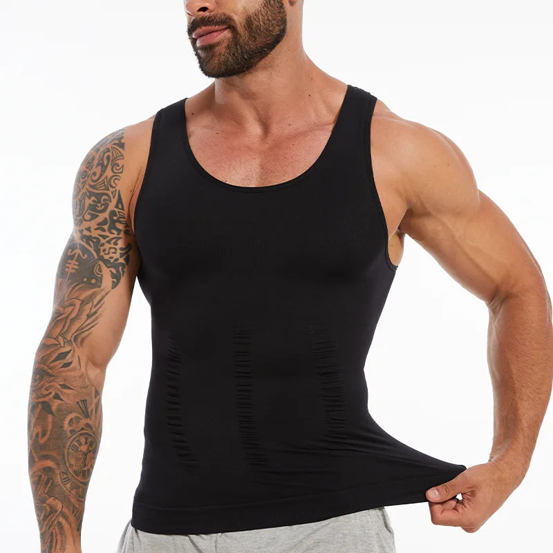 Men Compression Vest Sleeveless Shapewear