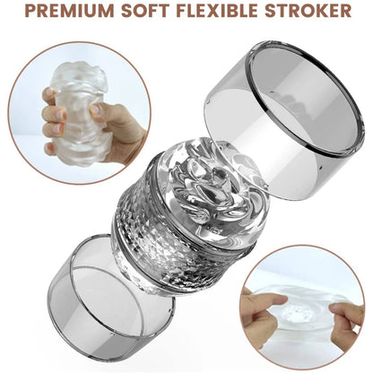Portable Manual Blowjob Male Masturbator Cup